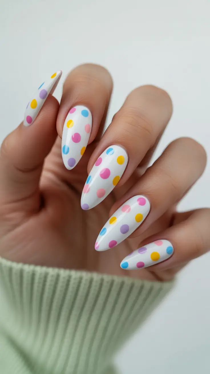 birthday nails 2026 Playful Polka Dots for a Fun Birthday Reset