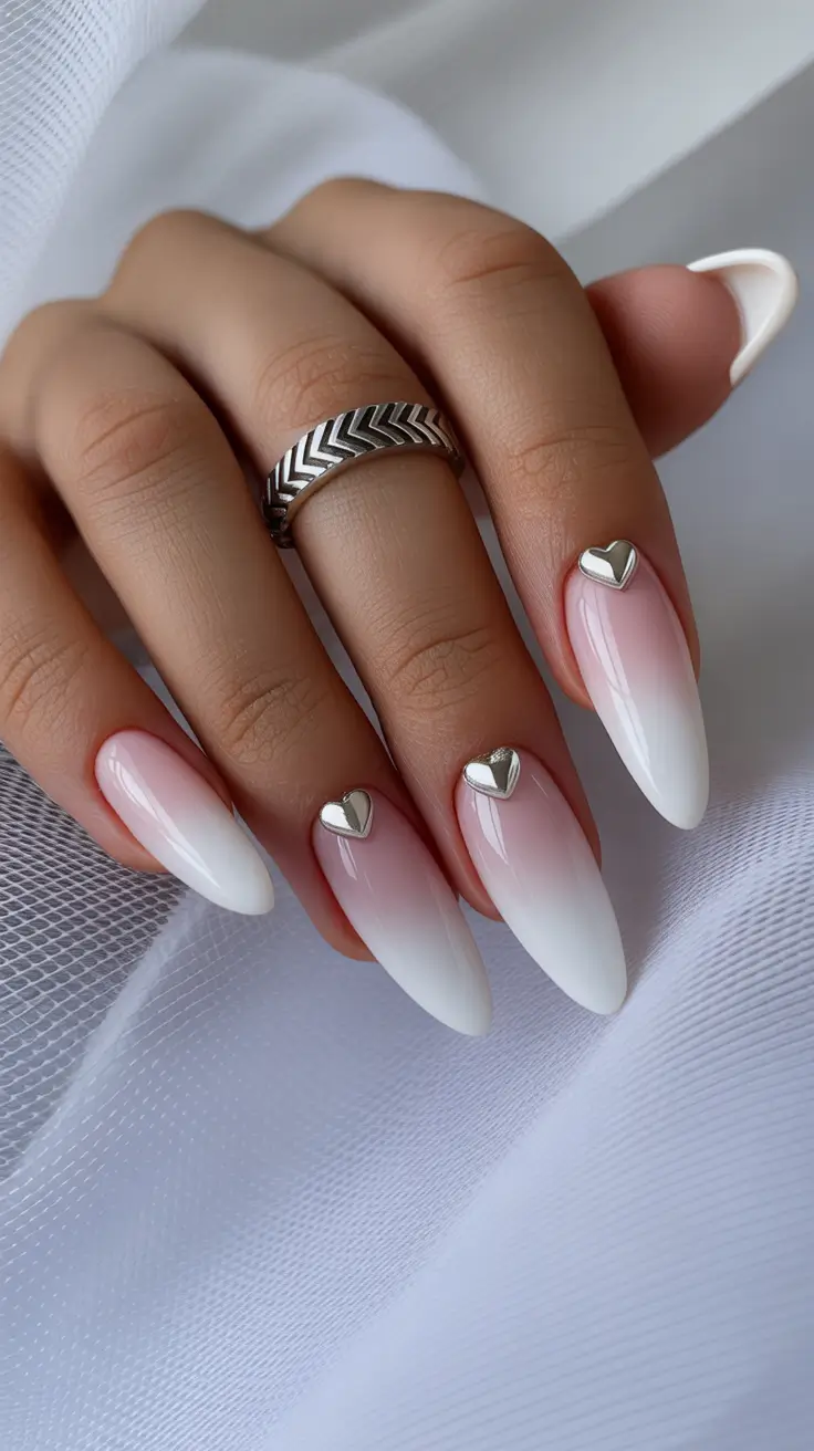 Birthday Nail Designs 2026 Soft Ombre Hearts