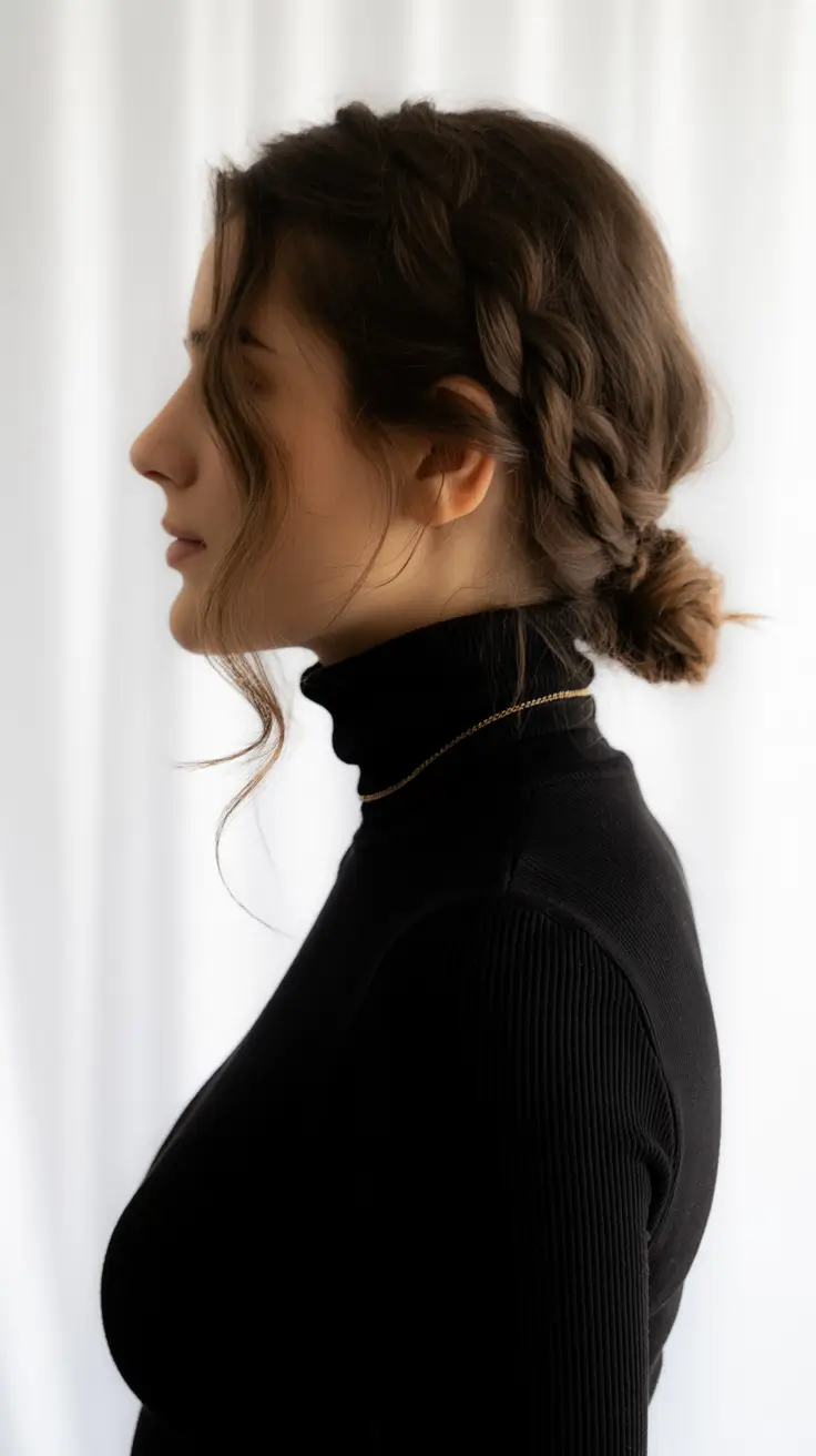Cute Quick Hairstyles 2026 Elegant Braided Low Bun