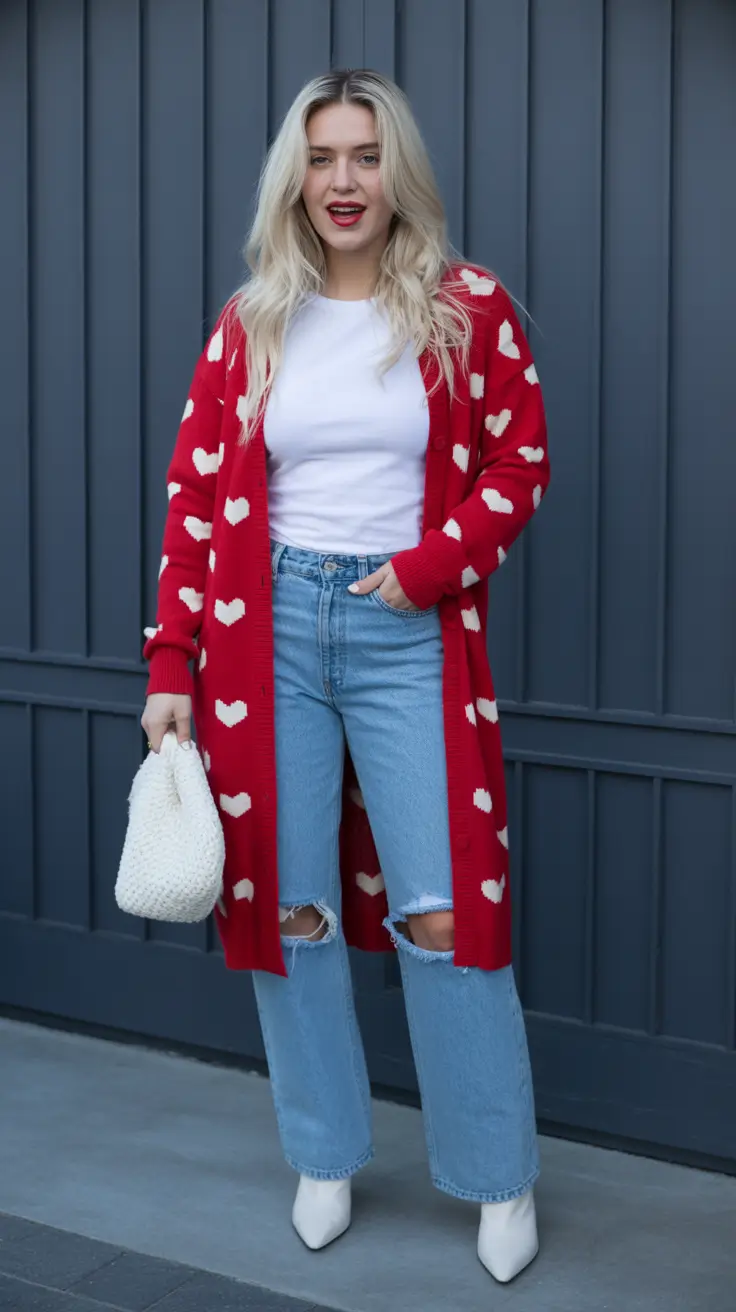 outfits ideas 2026 Casual Red Winter Outfit