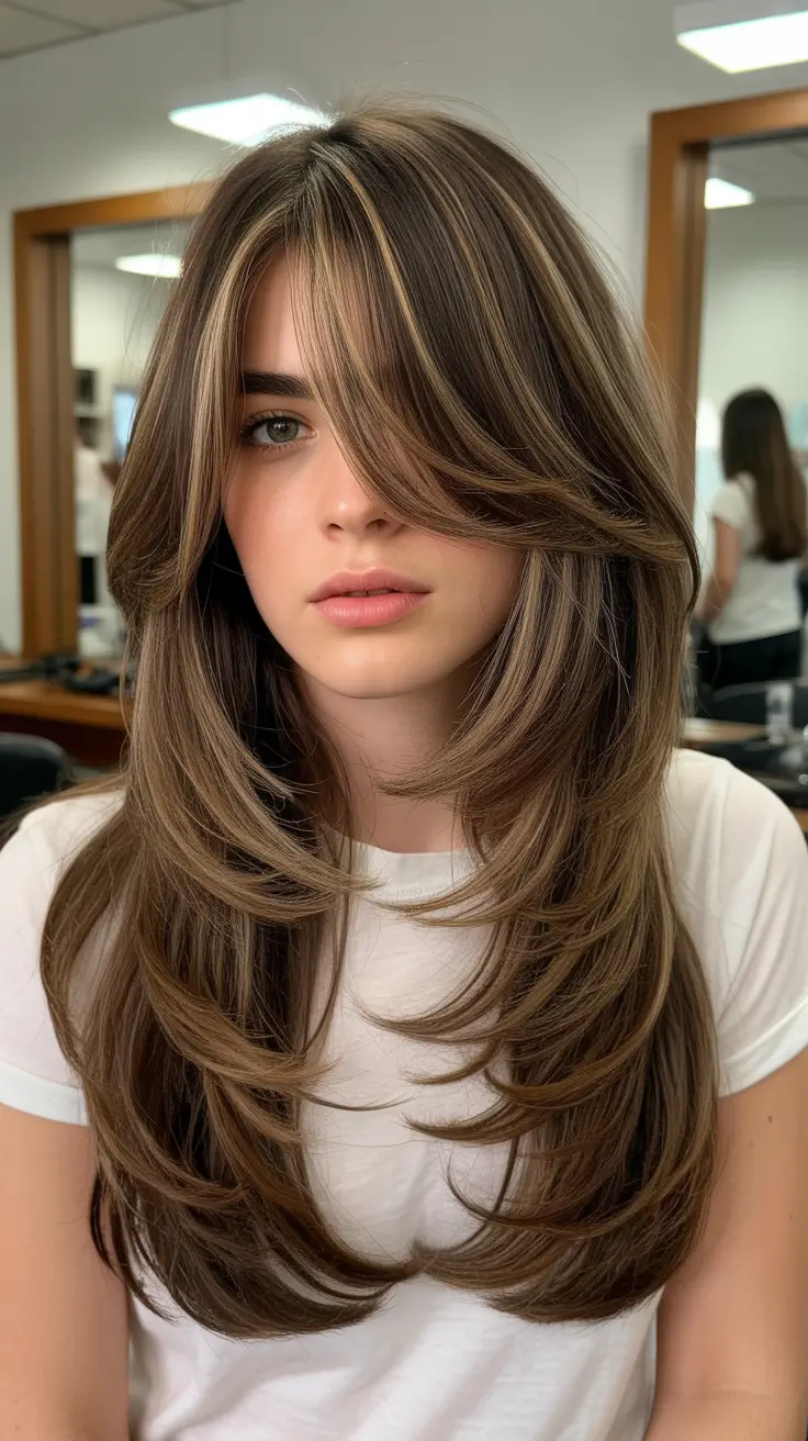 Butterfly Haircut 2026 Chocolate Layered Radiance