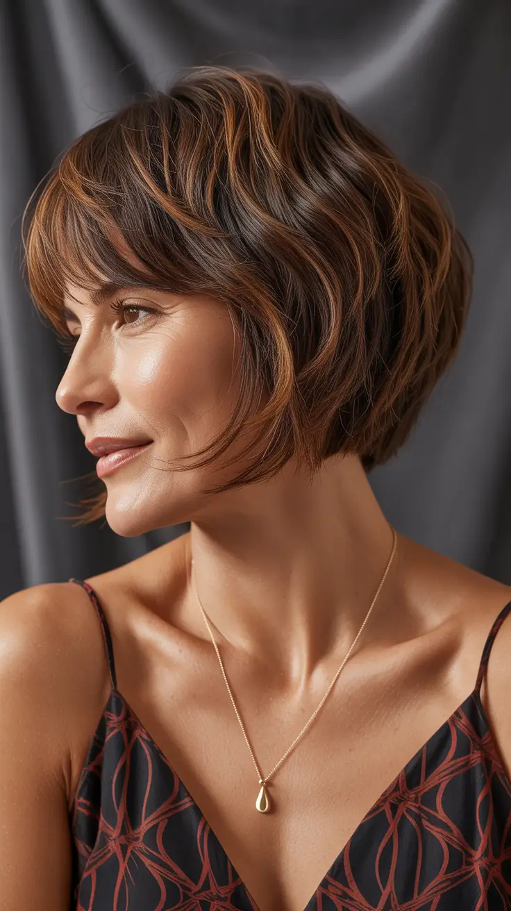 Haircuts for Women Over 40 2026 Textured Bob