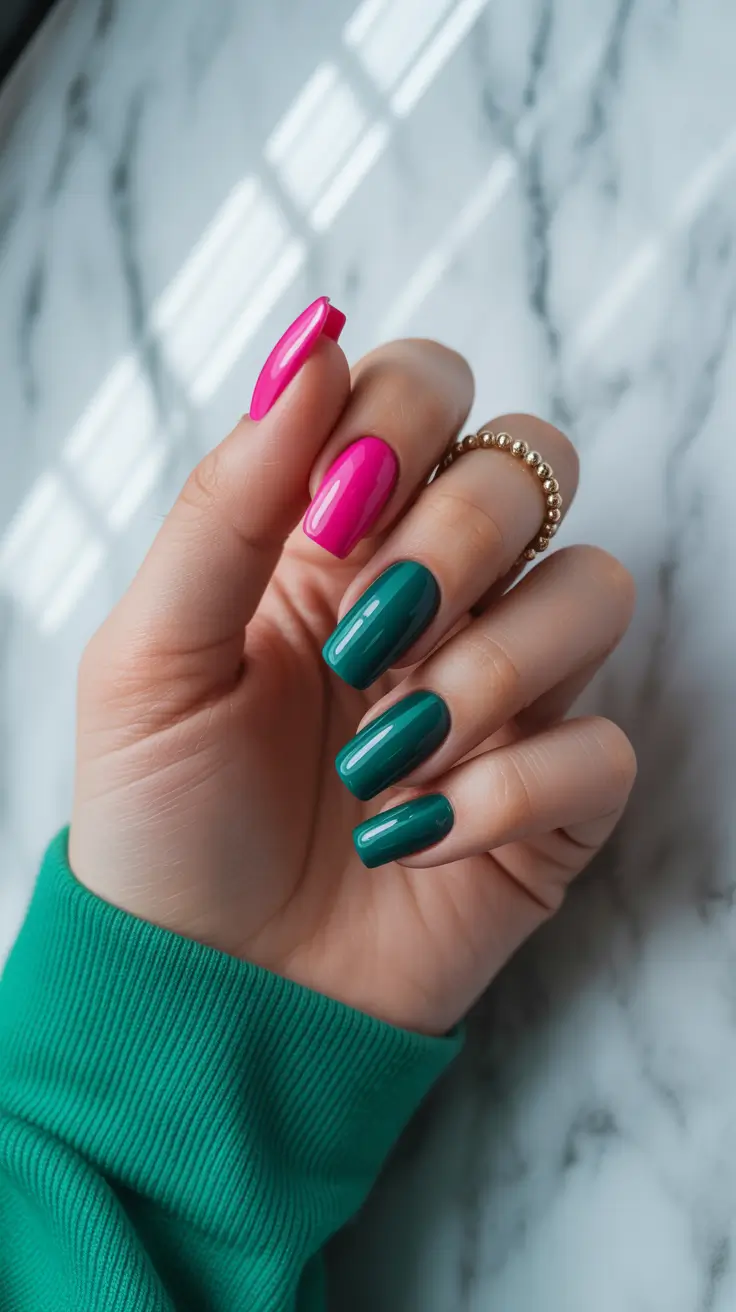 Nail Colors Ideas for 2026 Color Blocking