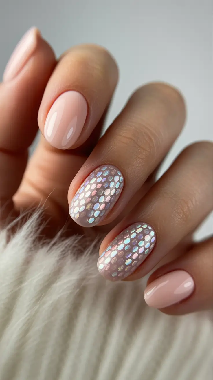Nail Colors Ideas for 2026 Iridescent Dots