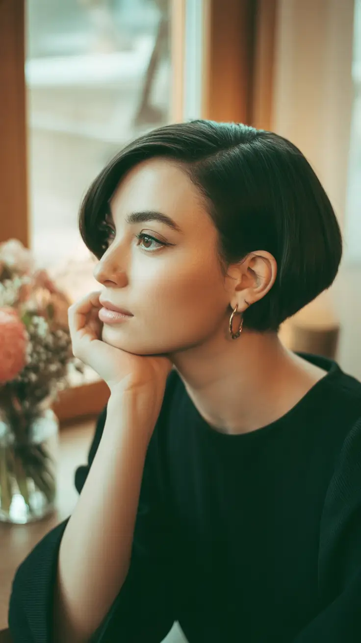 pixie hairstyles 2026 Chic Rounded Bob-Pixie Hybrid