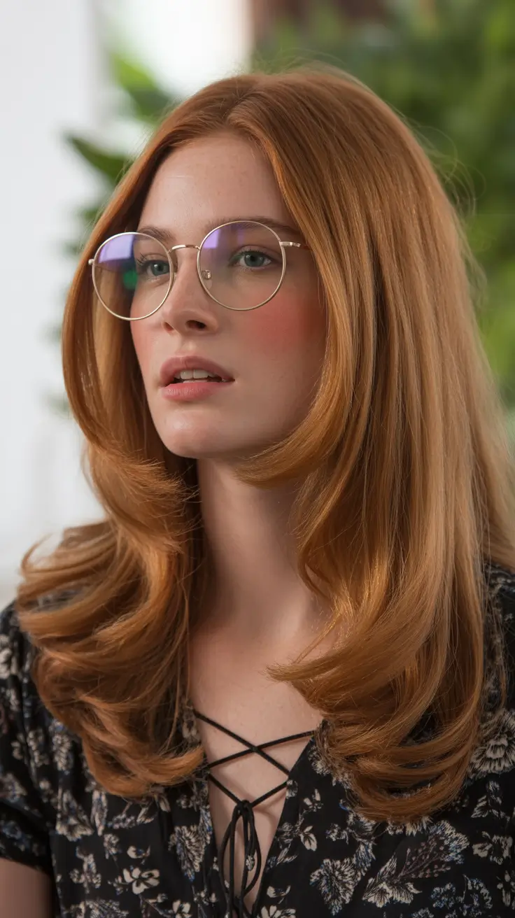 haircut 2026 Ginger Gloss Layers