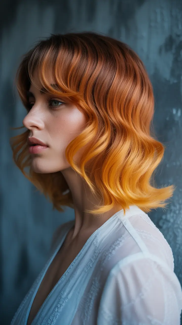 auburn hair color 2026 Copper Glow Bob