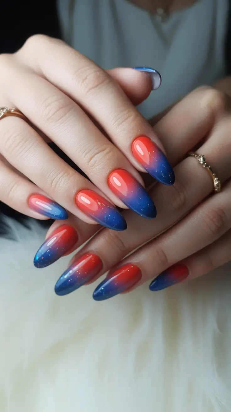 Aura Nails 2026 Red Blue