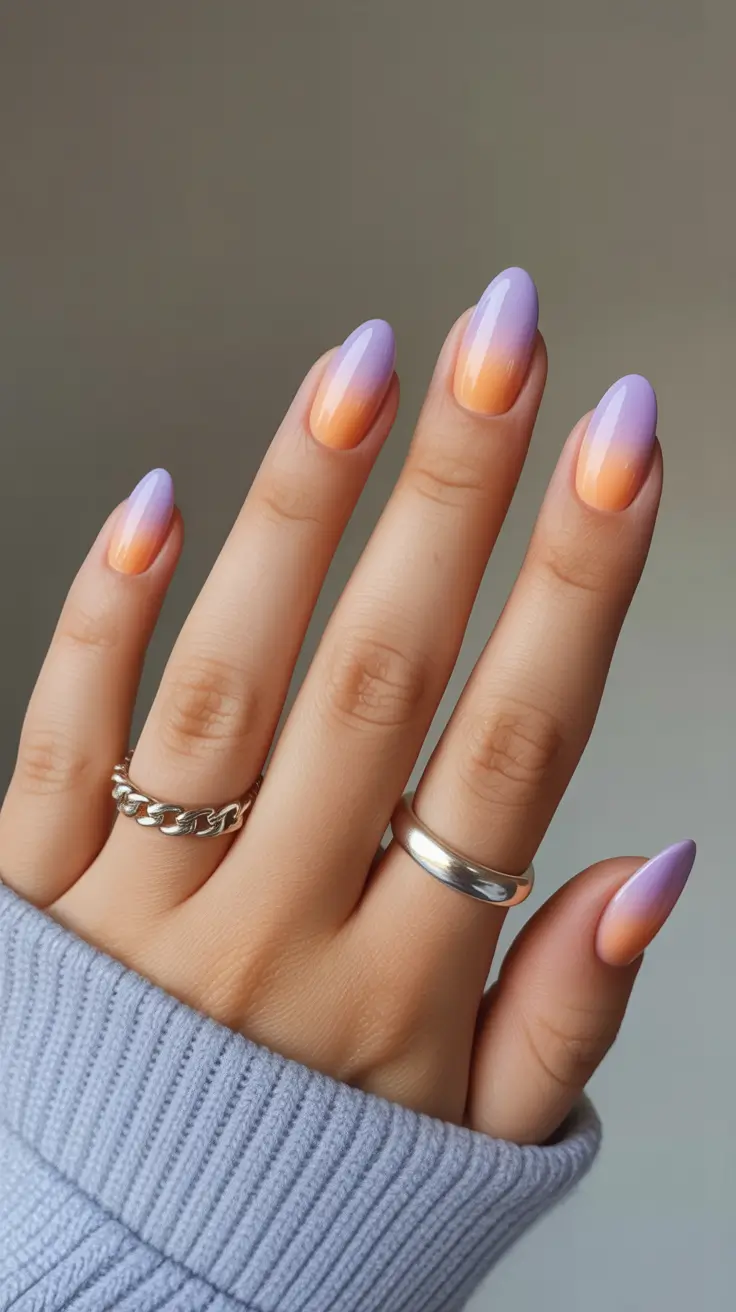 Aura Nails 2026 Lavender Peach