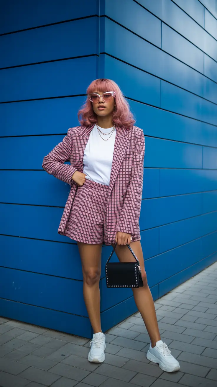 brunch outfits 2026 Pink Power Play