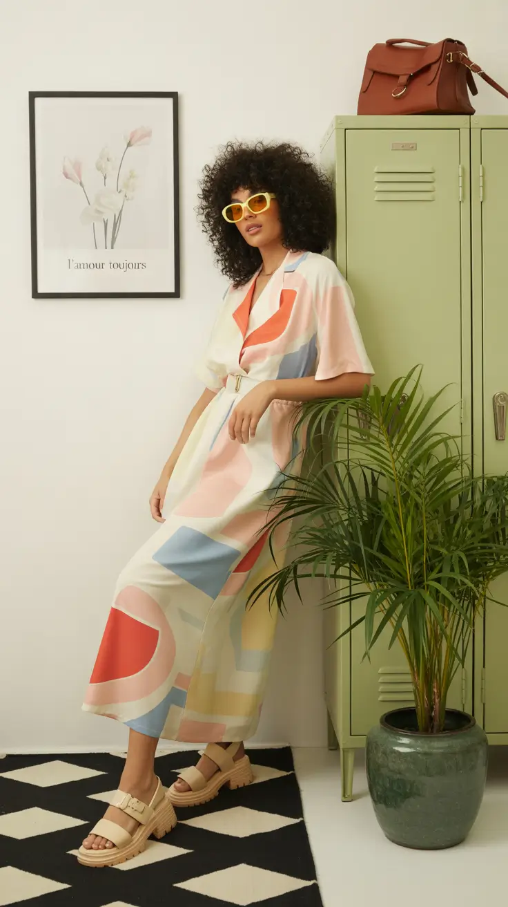 brunch outfits 2026 Soft Geometry Chic