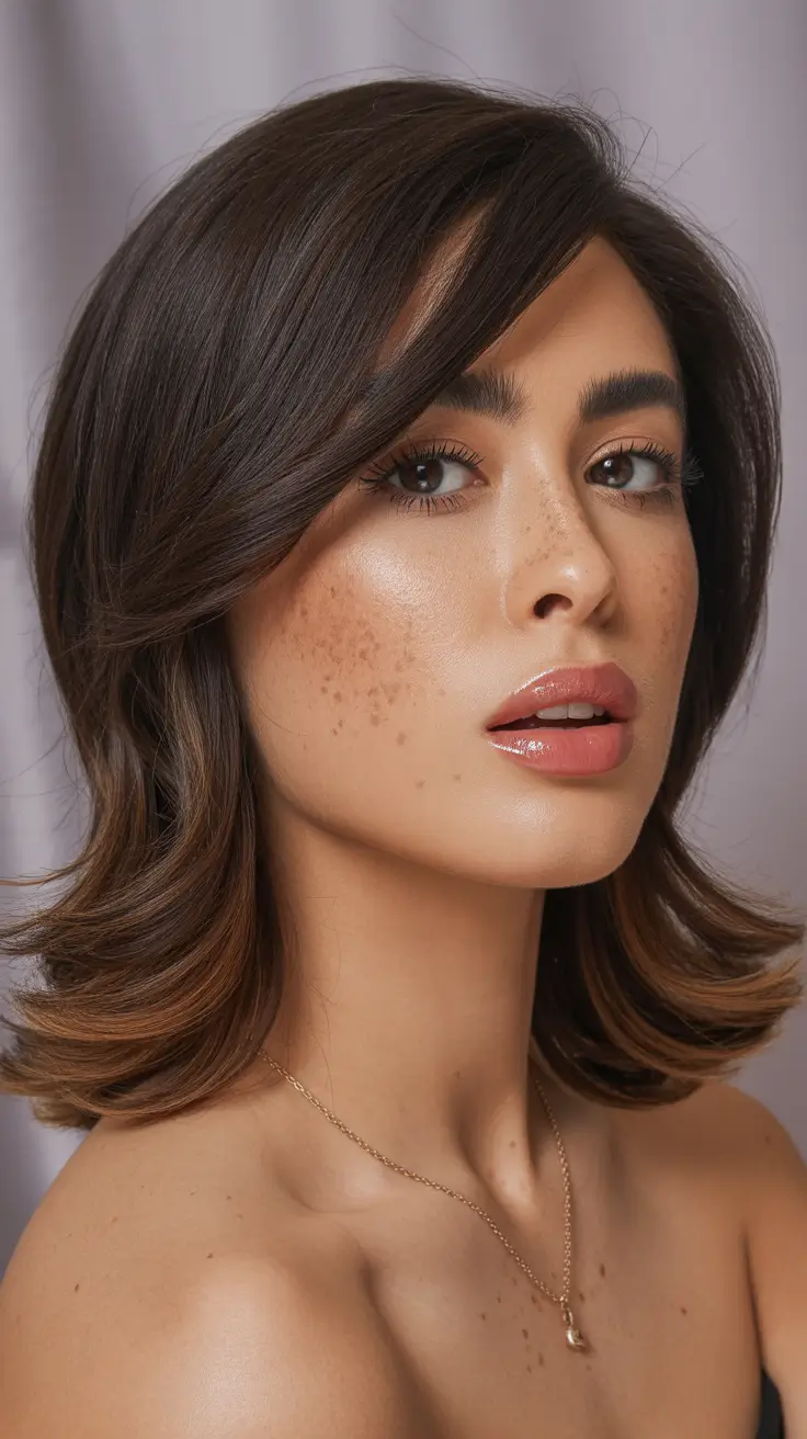 hair color for tan skin 2026 Soft Mocha Elegance