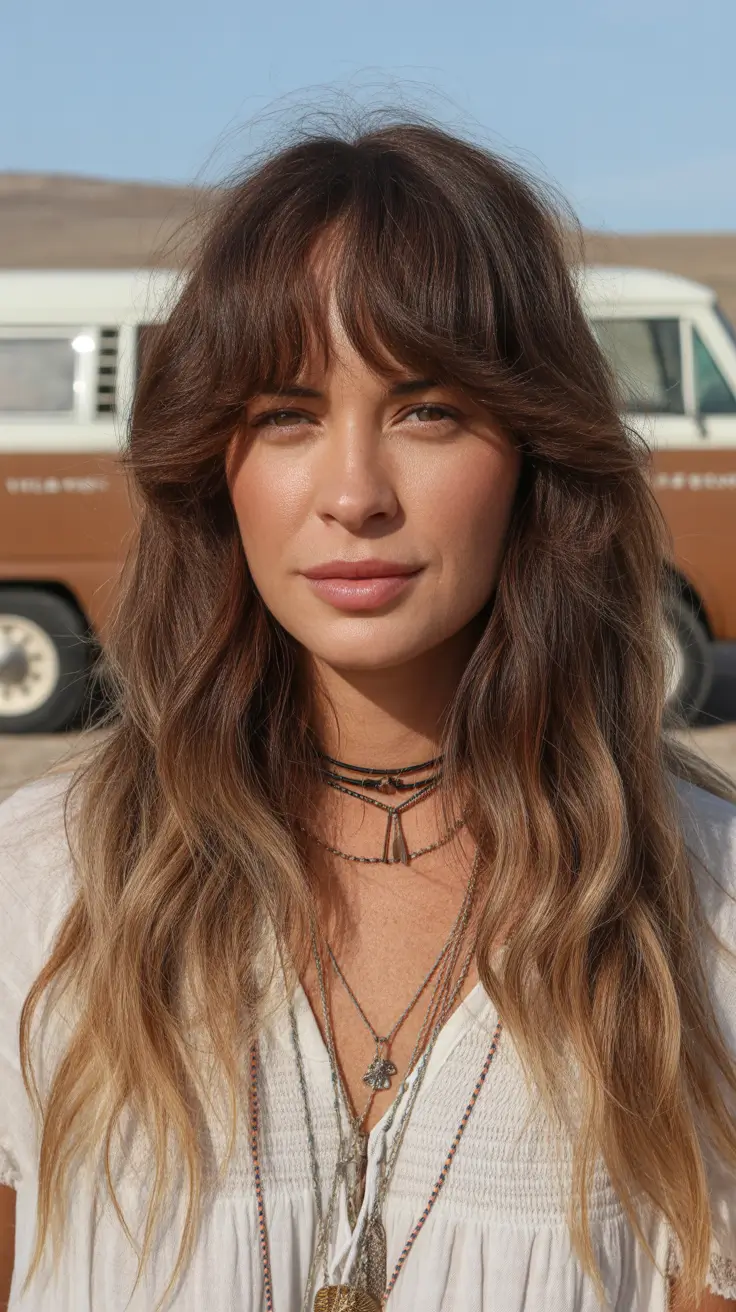 hair color for tan skin 2026 Bronzed Balayage Layers