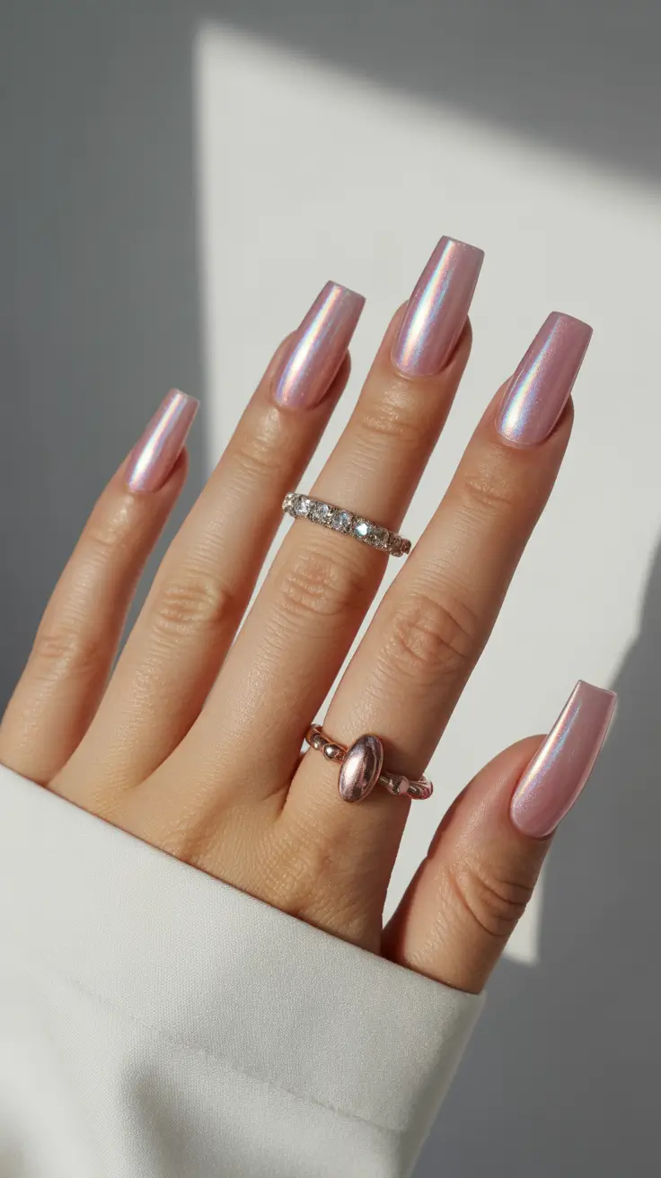 Best Nail Designs 2026 Pink Chrome Nails