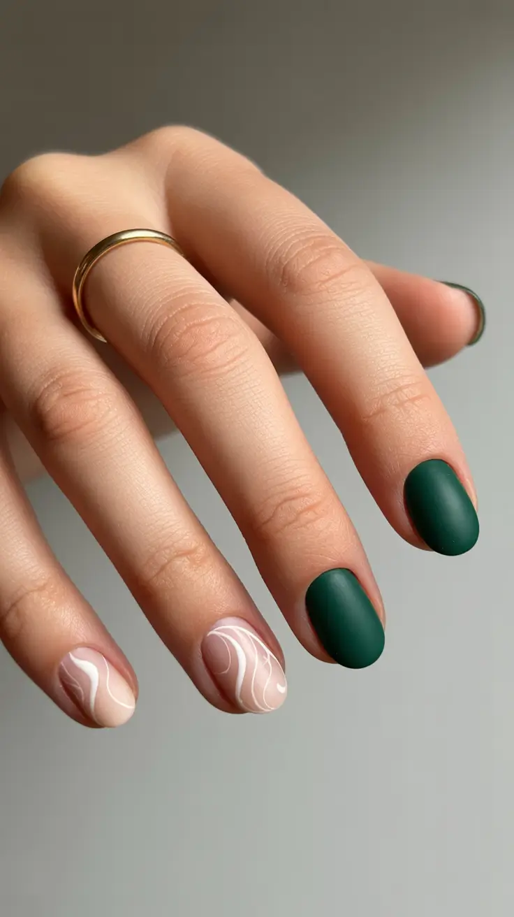 Best Nail Designs 2026 Green Minimal Nails