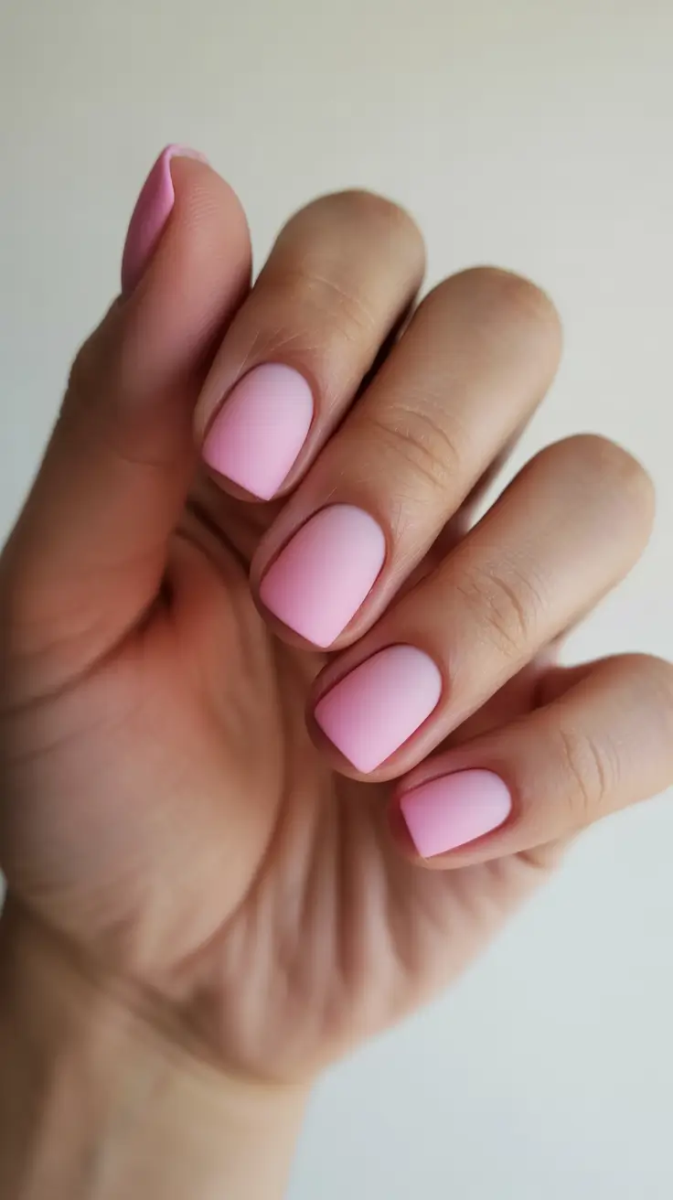 Best Nail Designs 2026 Matte Pink Nails