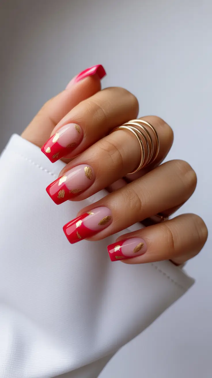 Best Nail Designs 2026 Red French Tips