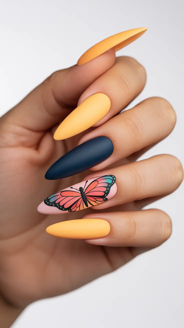 Best Nail Designs 2026 Butterfly Nail Art