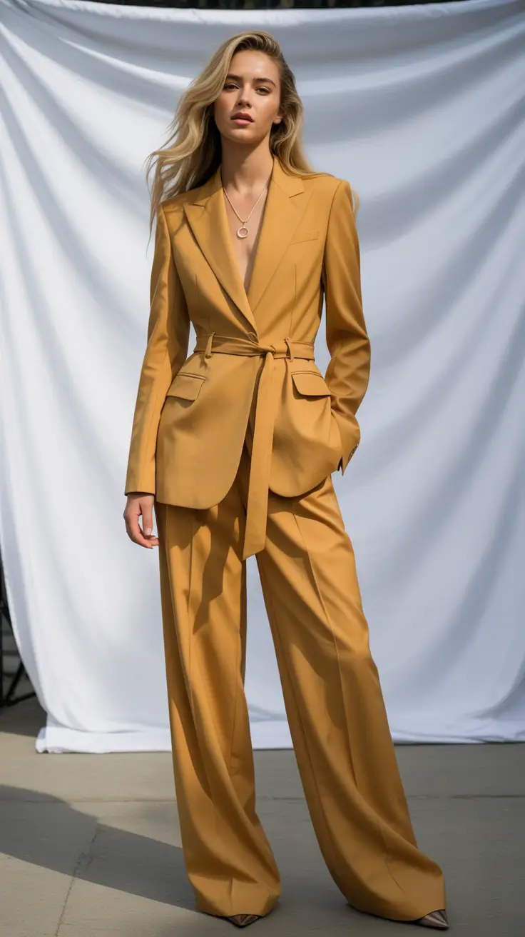 office outfits 2026 Golden Hour Suit
