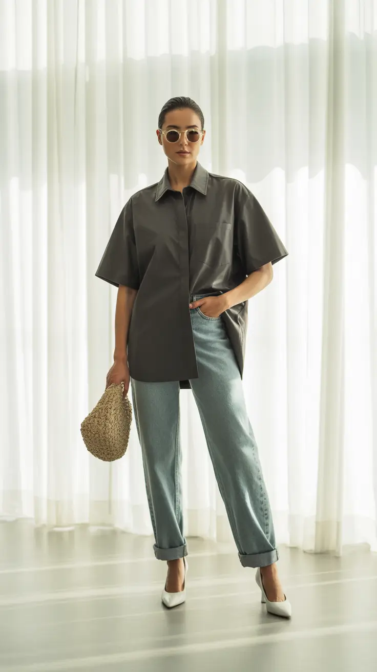 office outfits 2026 Urban Denim Ease