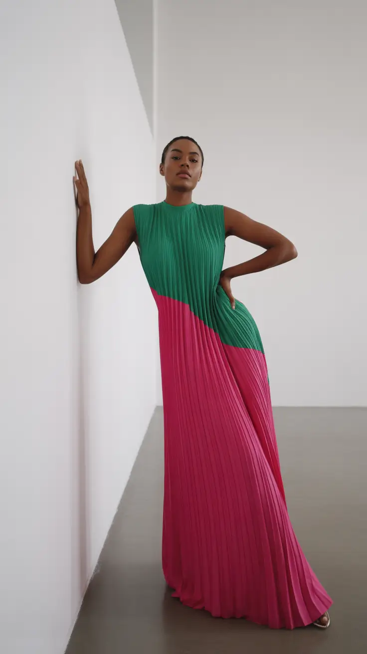 wedding guest outfits 2026 Two-Tone Modern Grace