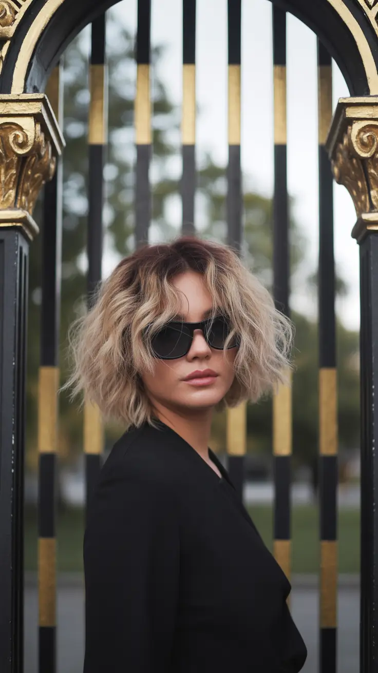 blonde hair color 2026 modern shag with platinum blonde ends