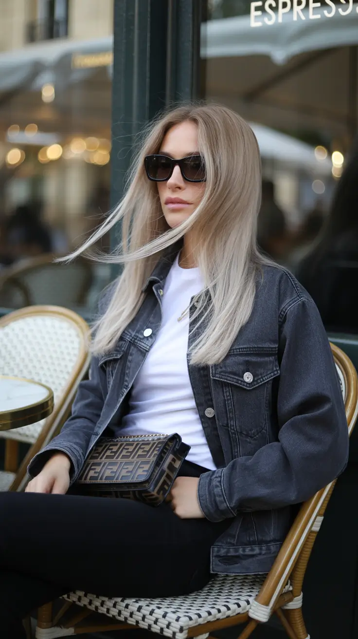 blonde hair color 2026 cool beige blonde with sleek hair