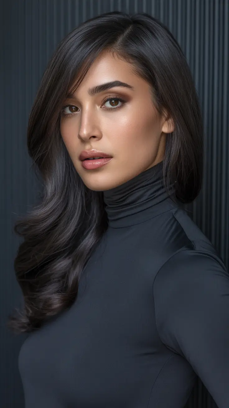 brunette hair color 2026 Cool Espresso Elegance
