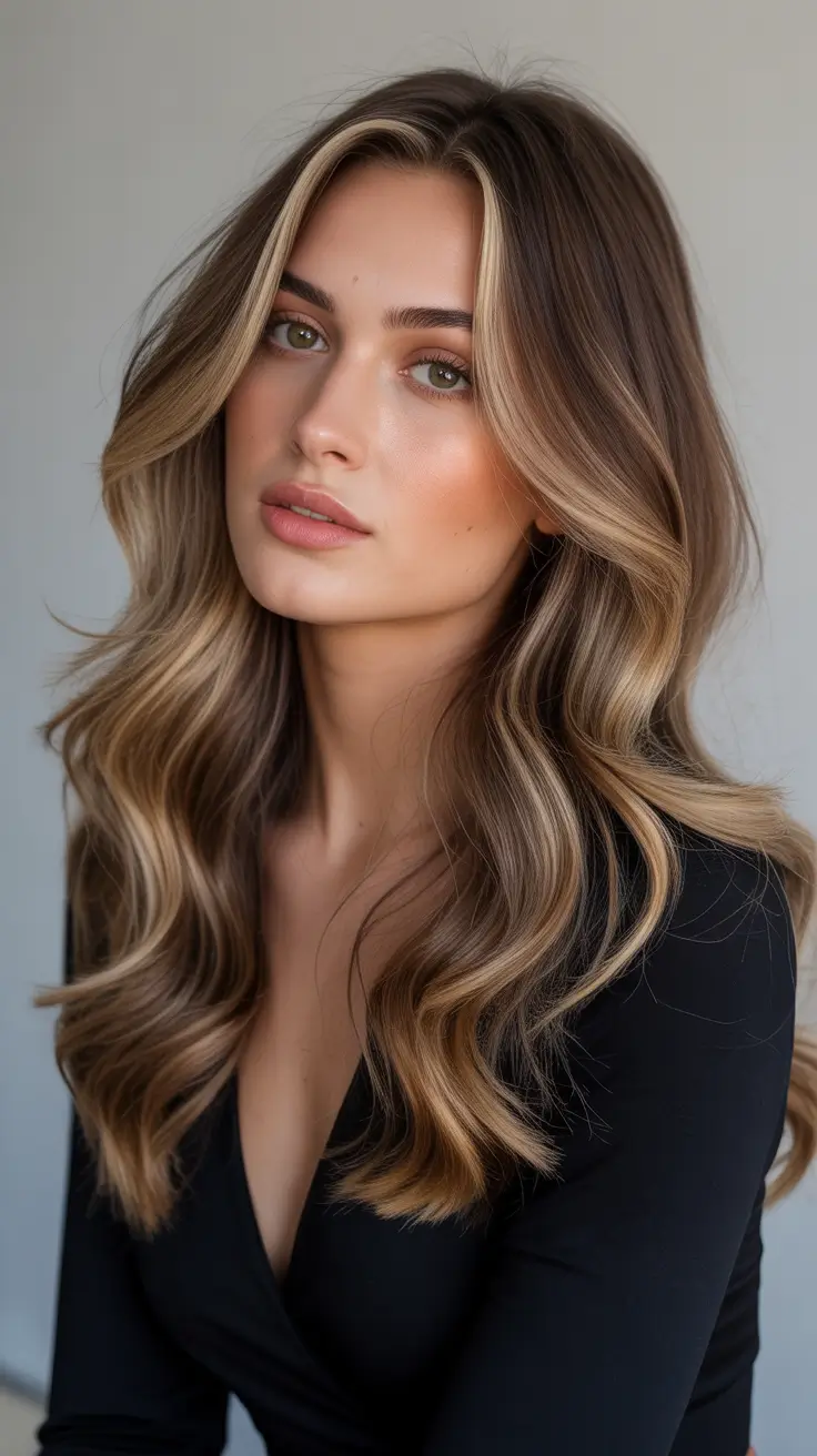 brunette hair color 2026 Bronde Elegance and Soft Dimension