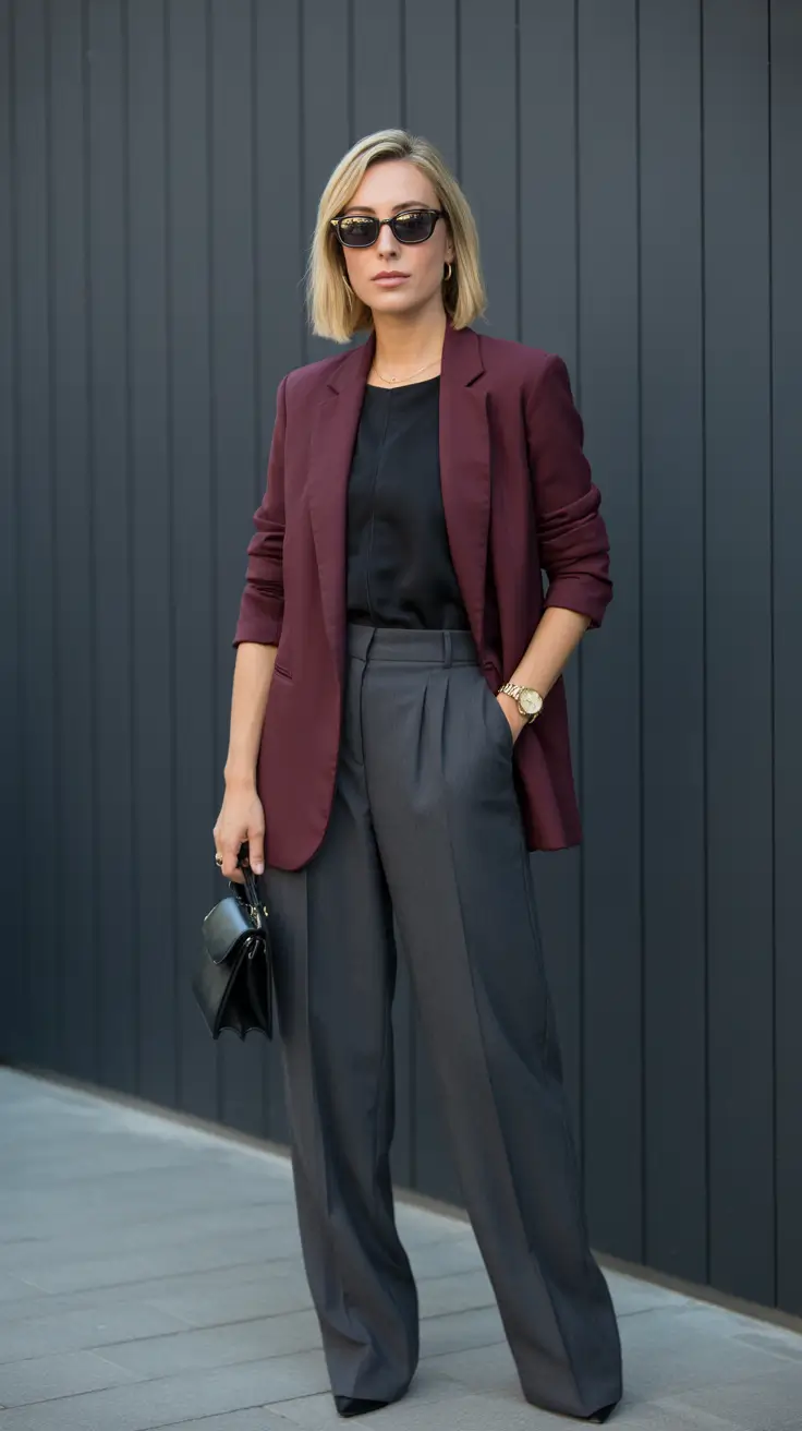 business casual outfits 2026 Timeless Layers The Structured Blazer Revival