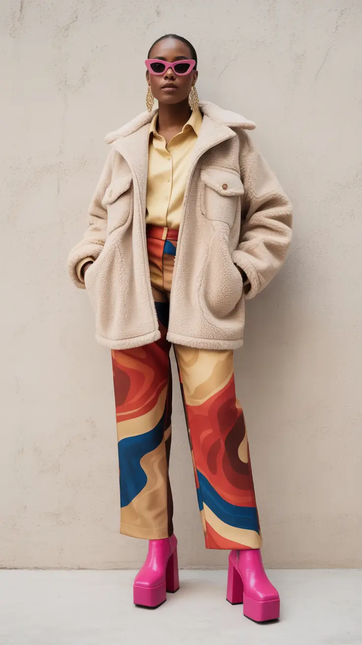 Capsule Wardrobe Outfits 2026 Retro Winter Look