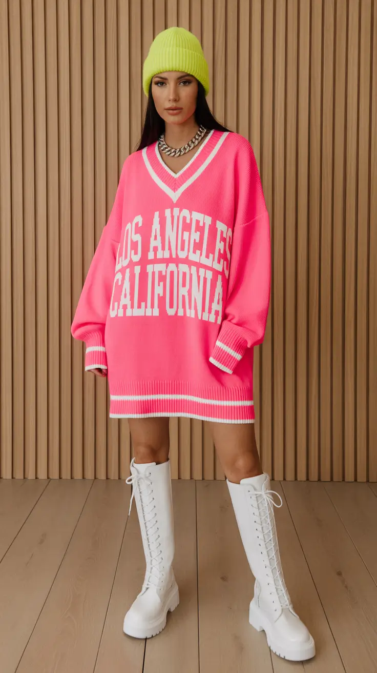 Capsule Wardrobe Outfits 2026 Bold Neon Look