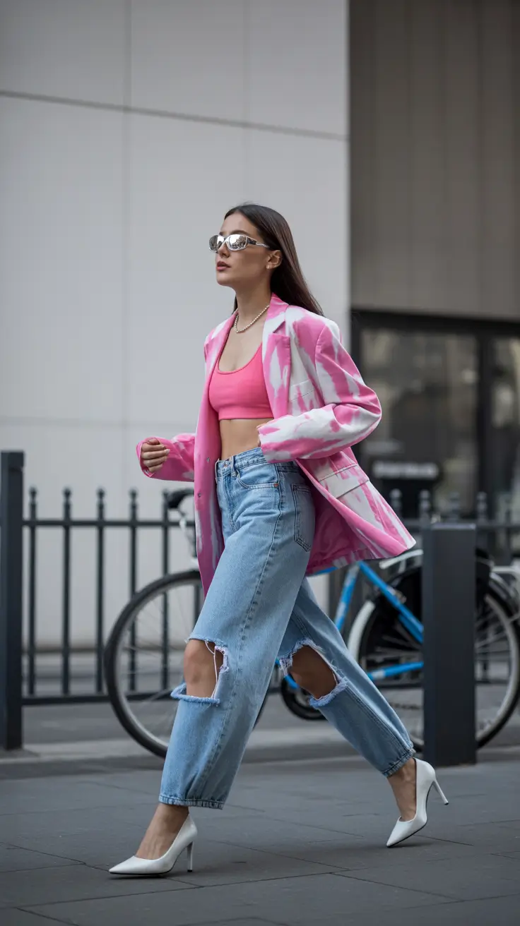 brunch outfits 2026 Pink Energy in Motion