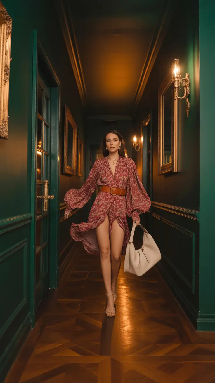 Travel outfits 2026 - Boho chic floral dress