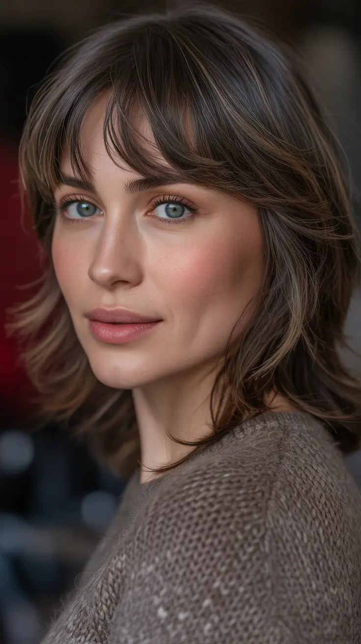 bob haircut 2026 Feathered Layers Soft Glam