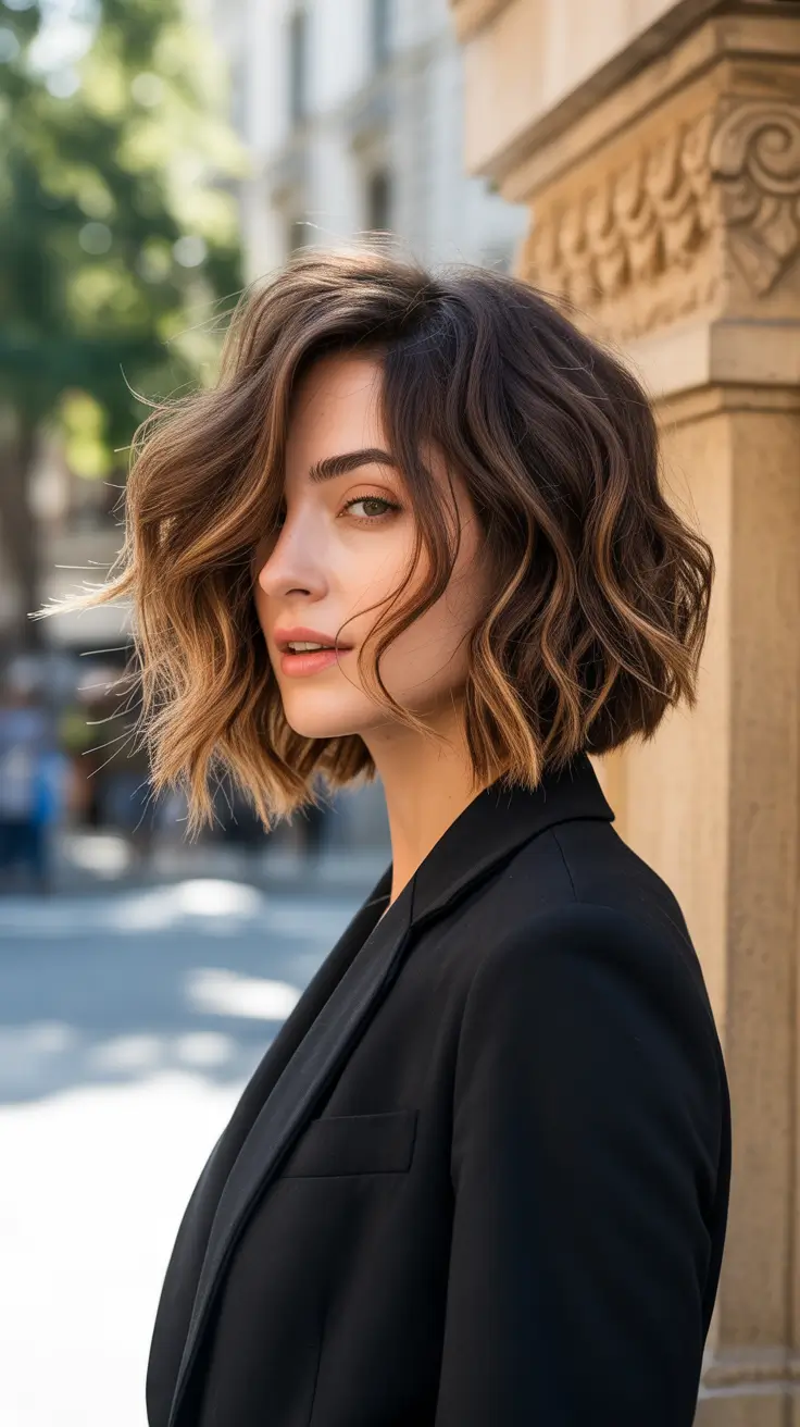 Choppy Bob Haircuts 2026 Bronzed Luxe Texture