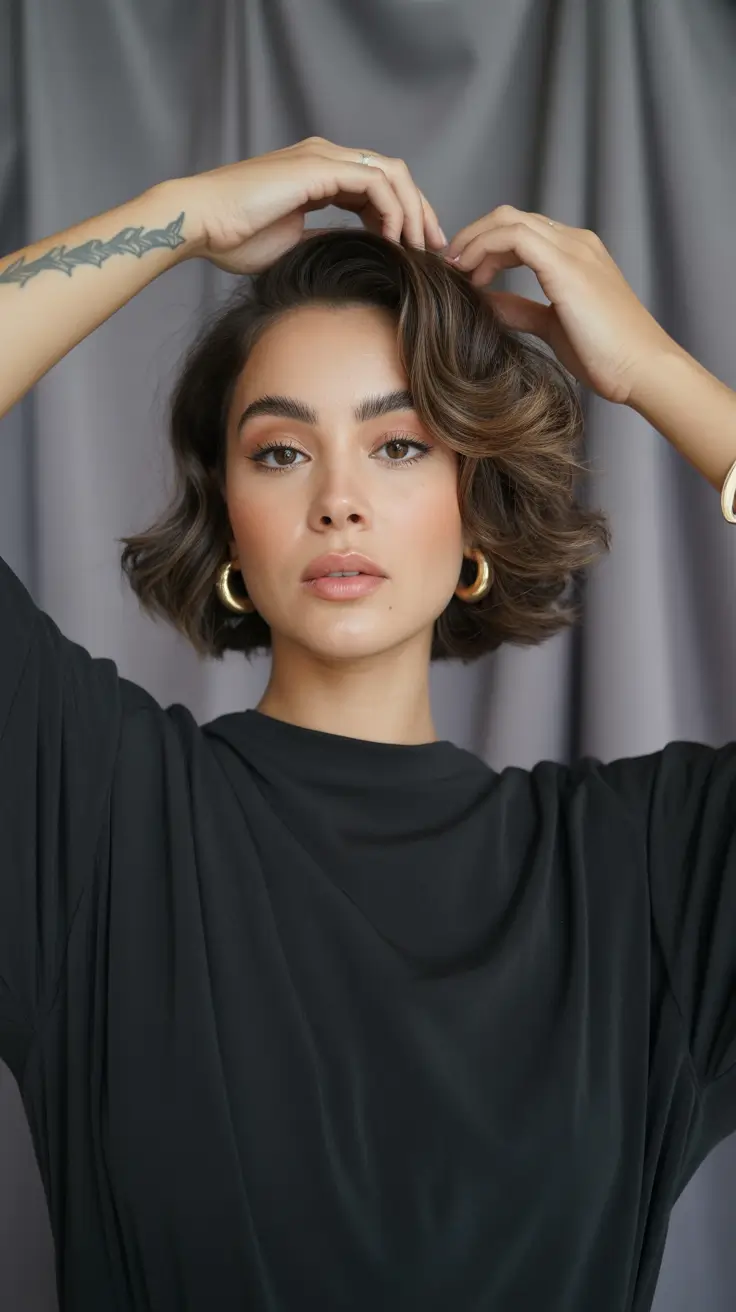 Choppy Bob Haircuts 2026 Soft Volume Choppy Bob With Golden Waves