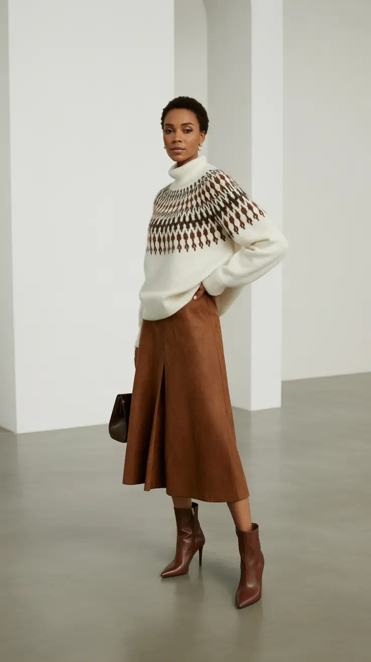 outfits for black women 2026 Soft Geometry in Knit Form