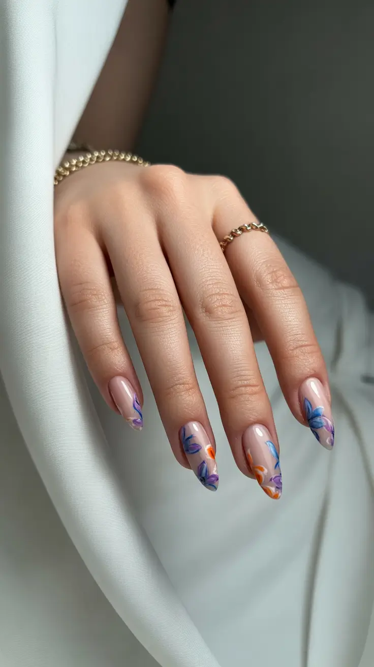 Creative Nail Designs 2026 Vivid Petal Dreams