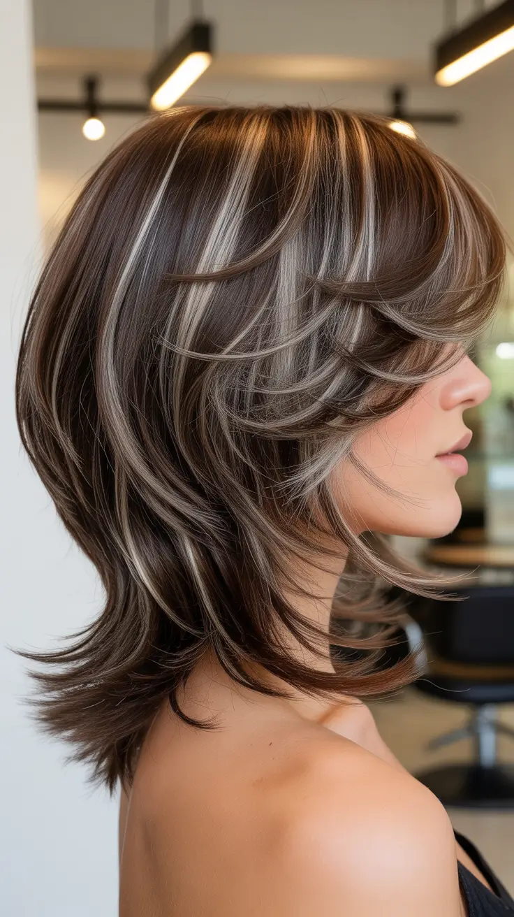 haircuts for medium hair 2026 Dimensional Brown Butterfly Cut