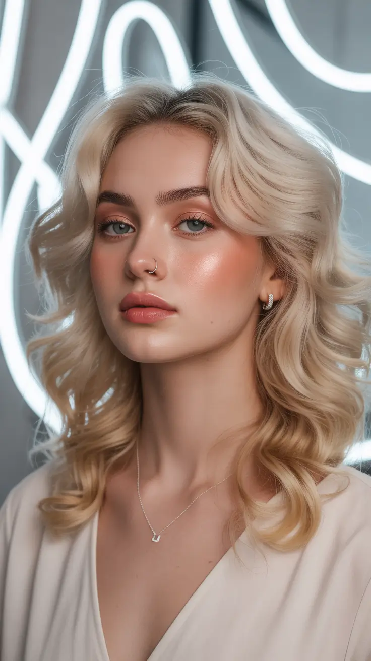 haircuts for thin fine hair 2026 Modern Medium Blonde Curls