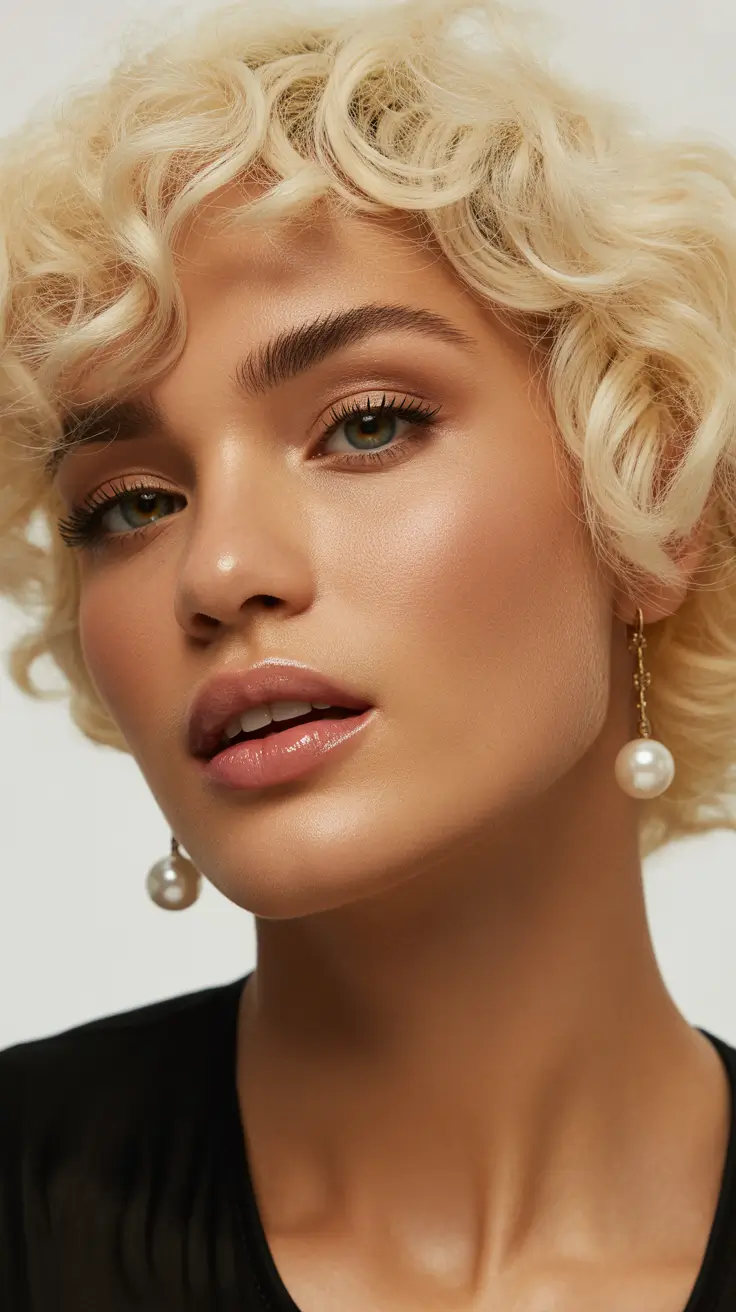 haircuts for thin fine hair 2026 Short Curly Pixie Elegance