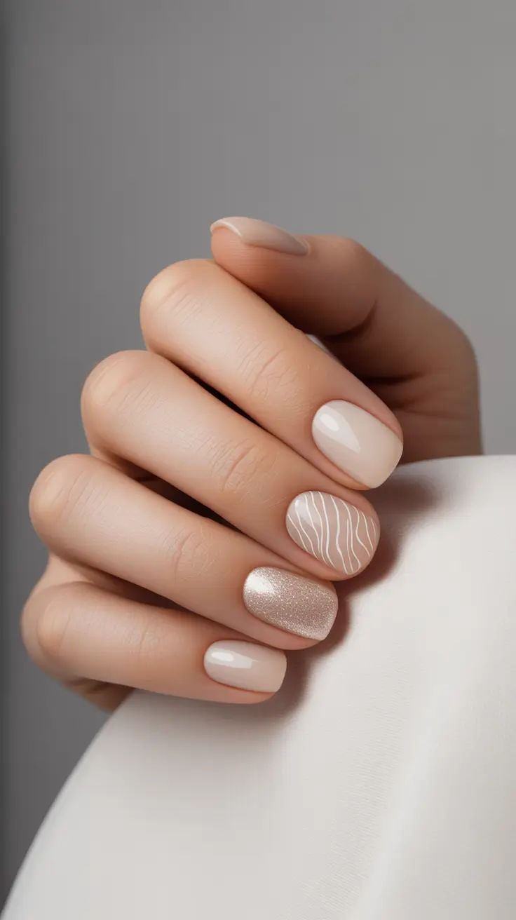 Cute Nails Inspiration 2026 Soft Nude Minimalism With Subtle Shine