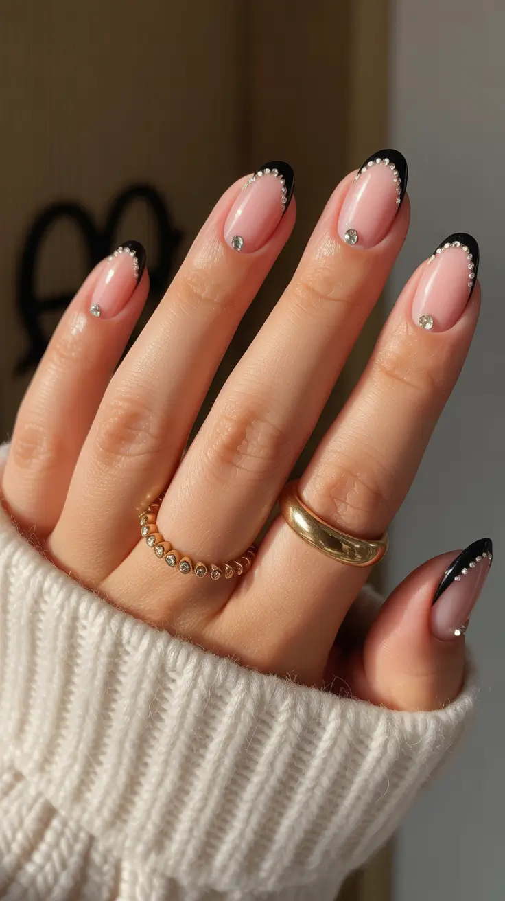 Cute Nails Inspiration 2026 Classic Black French