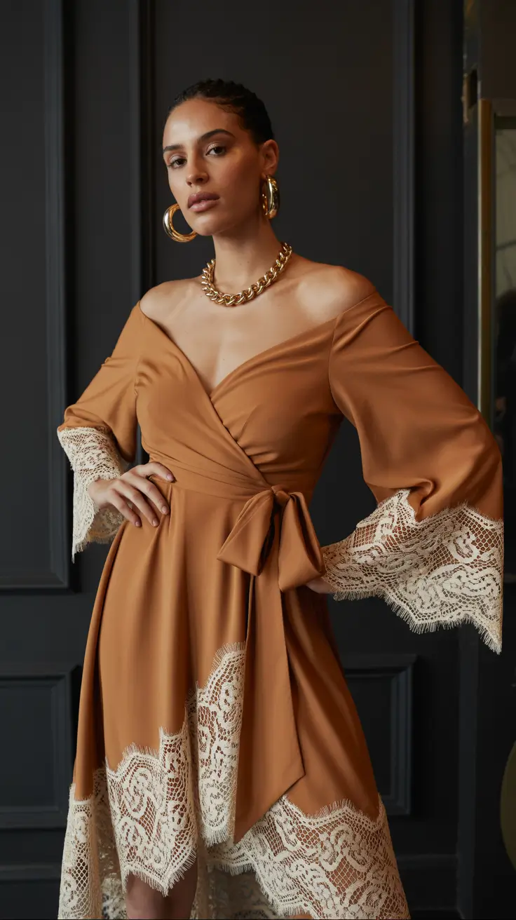 trendy outfits 2026 Cinnamon Lace Romance