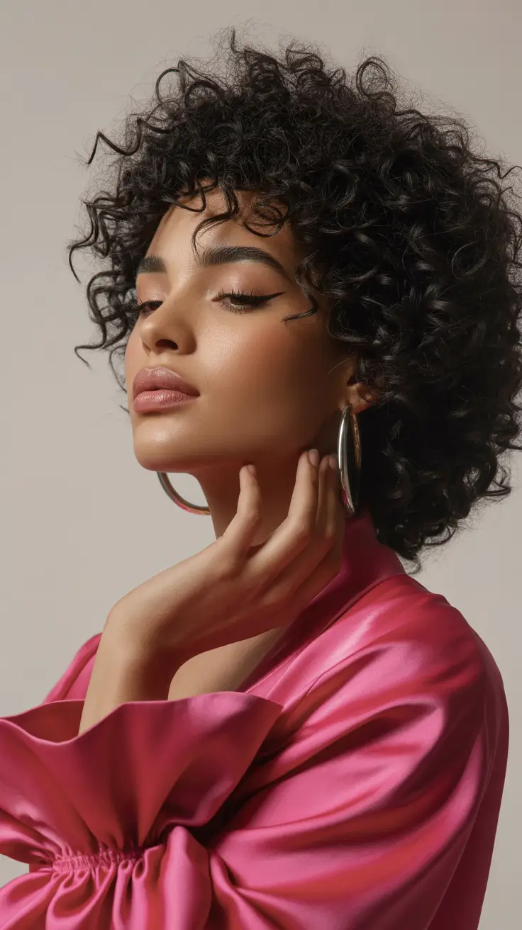 easy hairstyle 2026 Curly Pixie Confidence