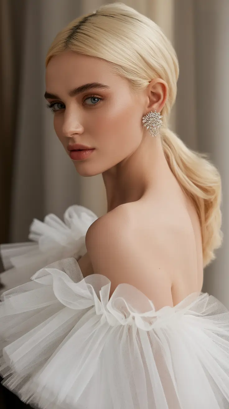 easy hairstyle 2026 Polished Low Pony Elegance