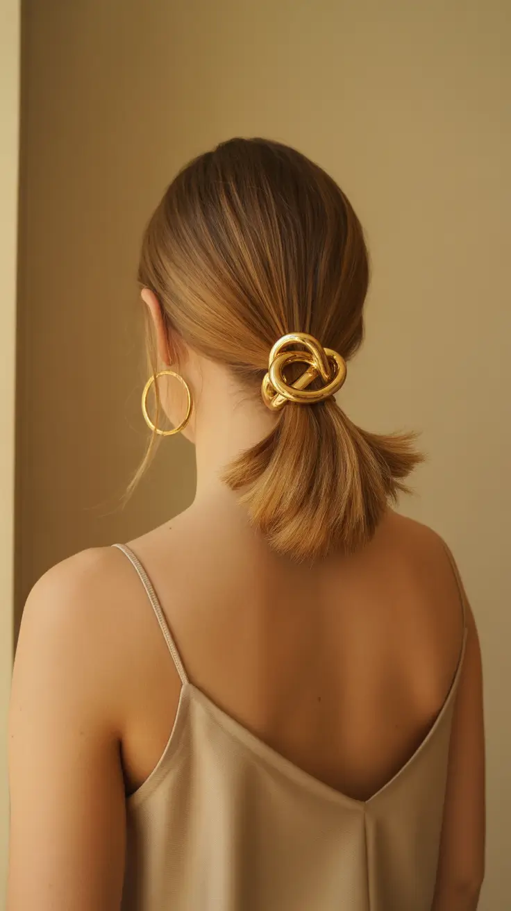 pony-tail-hairstyles-2026-golden-knot-low-pony