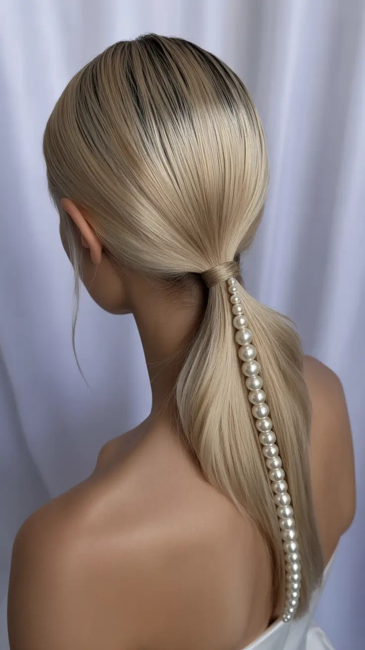 pony-tail-hairstyles-2026-pearl-lined-luxe-pony