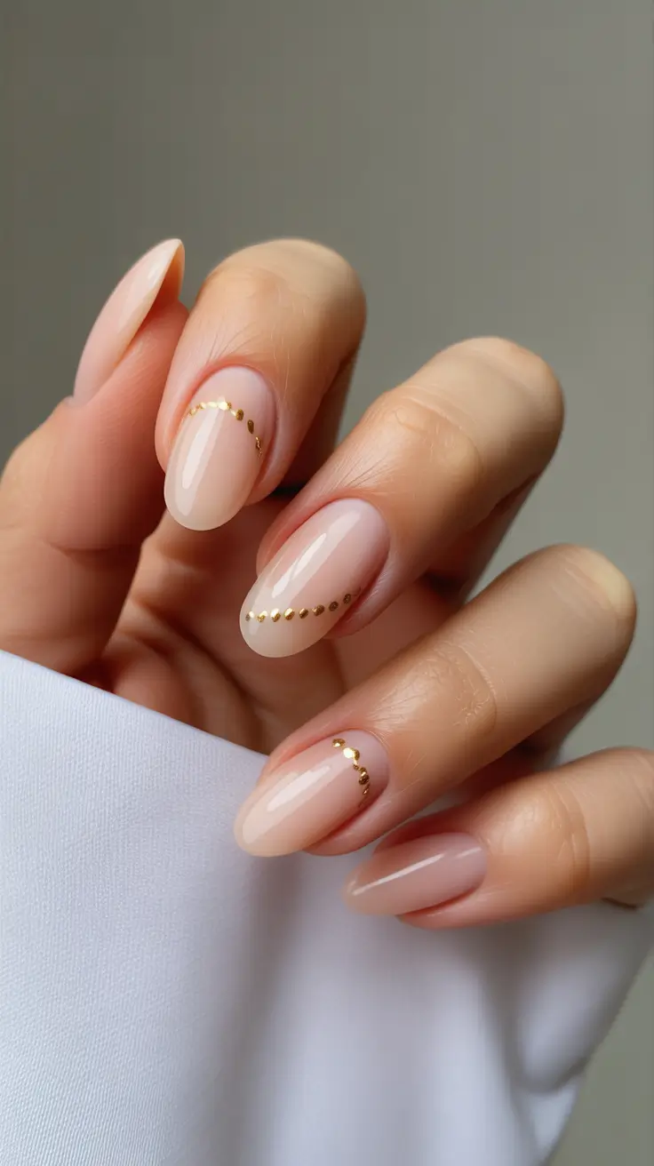 Easy Simple Nails 2026 Minimal Gold